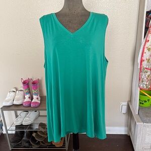 Lularoe Kristina Sleeveless Teal Top